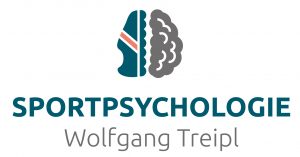 Sportpsychologie Wolfgang Treipl Logo, die linke Gehirnhälfte als Schuh dargestellt